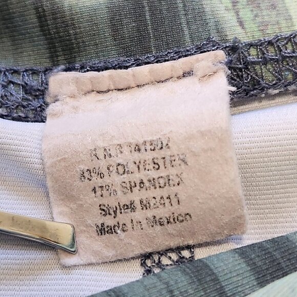 Evolution And Creation EVCR Floral Capri Legging Womens M Lilypond Yoga Athletic - Picture 7 of 7